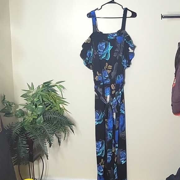 Dex Pants - DEX Tropical print jumpsuit